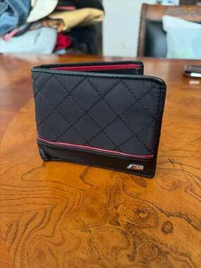 BMW M Series Quilted Nylon & Leather Bifold Wallet